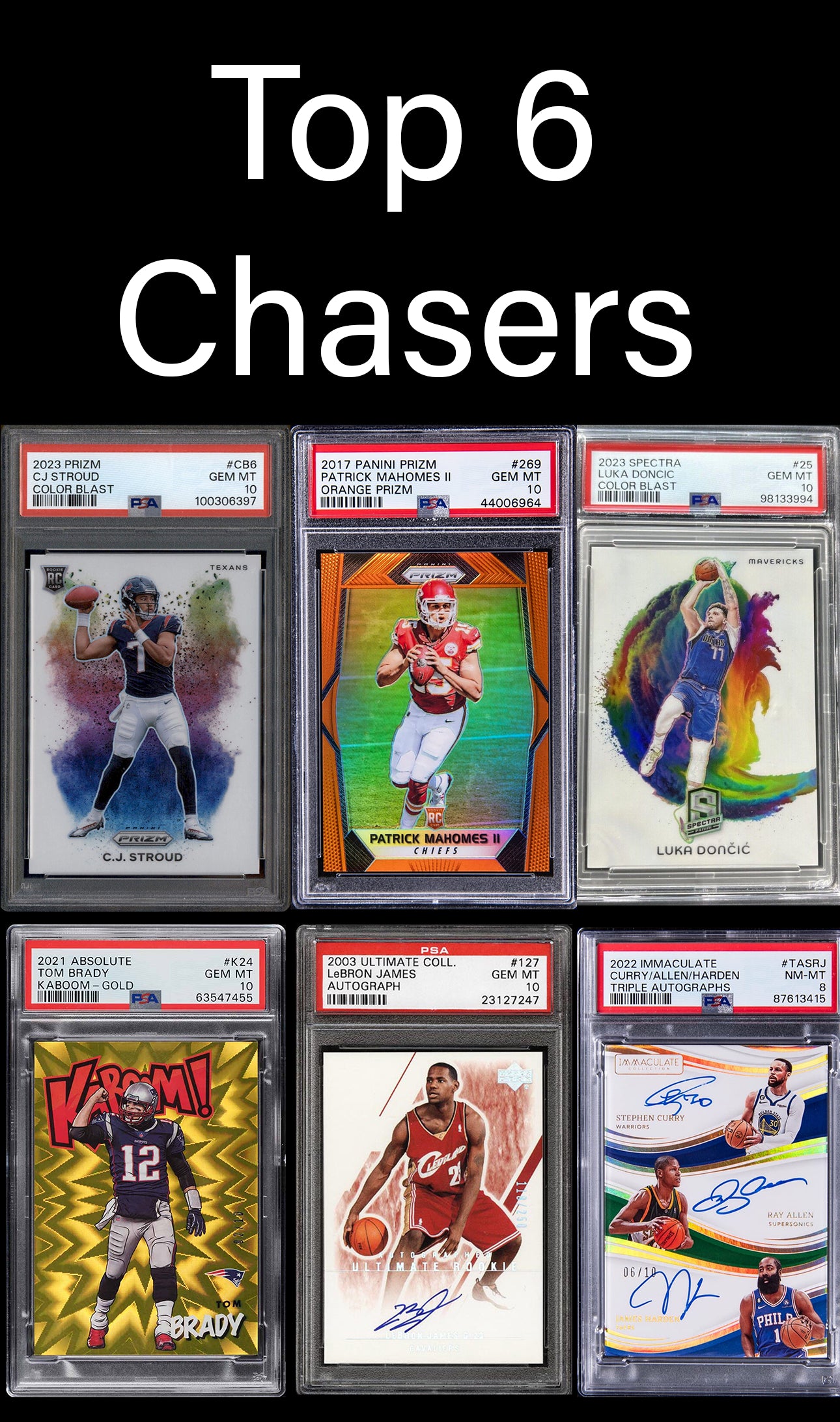 Tier 1 Multi Sport Galaxy Pack 1-3 Guaranteed Graded/Single Cards