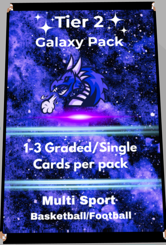 "New Release" Tier 2 Multi Sport Galaxy Pack 1-3 Guaranteed Graded/Single Cards