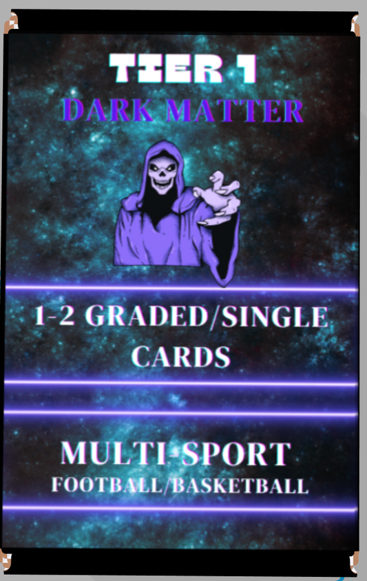 Tier 1 Multi Sport Dark Matter Pack 1-3 Guaranteed Graded/Single Cards "New Release"