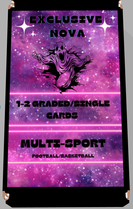 Exclusive Multi Sport Nova Pack 1-3 Guaranteed Graded Cards *Only Packs 200 Made*